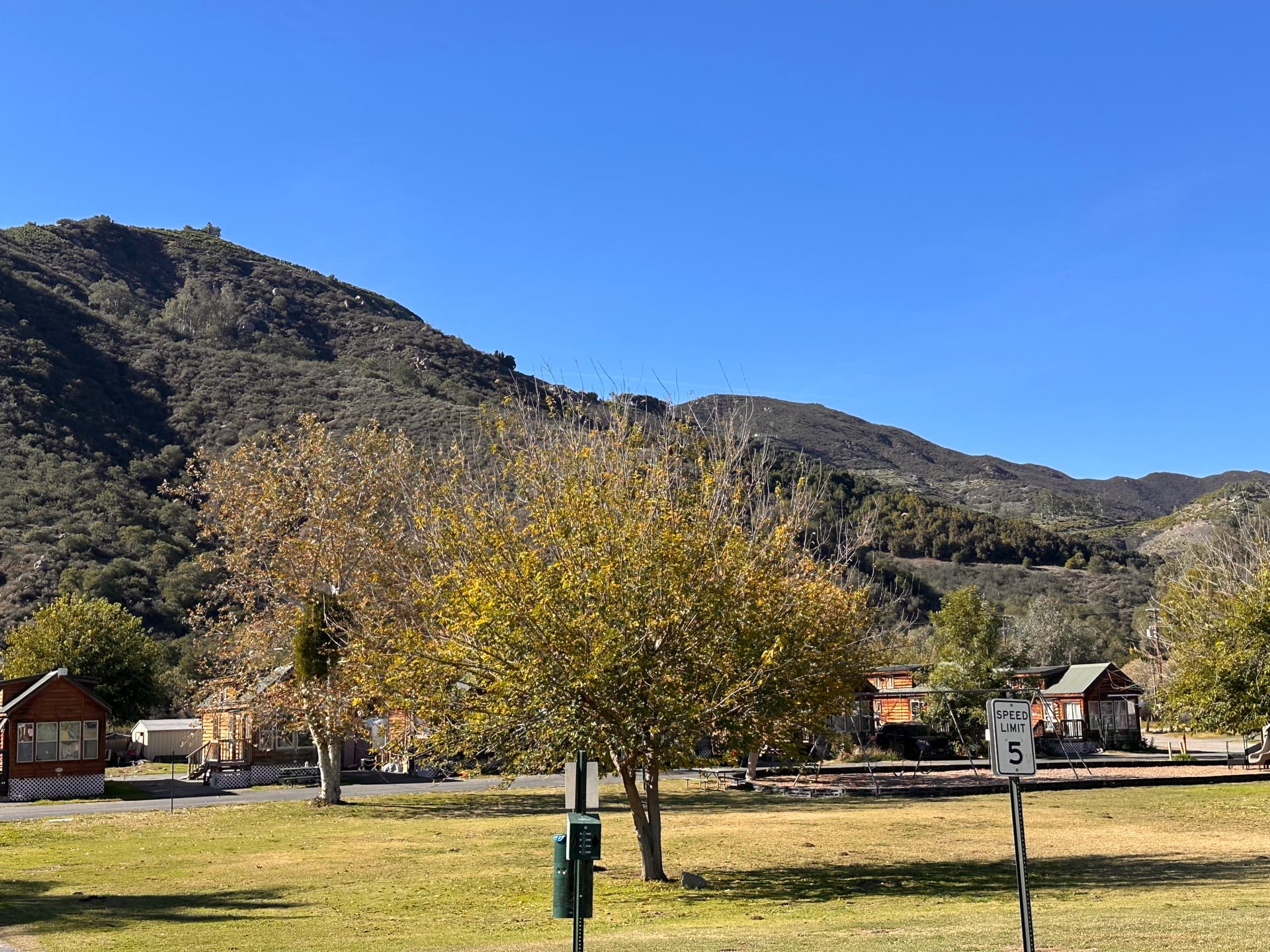 Mountain vista from Rancho Corrido Mobile Home Park San Diego County